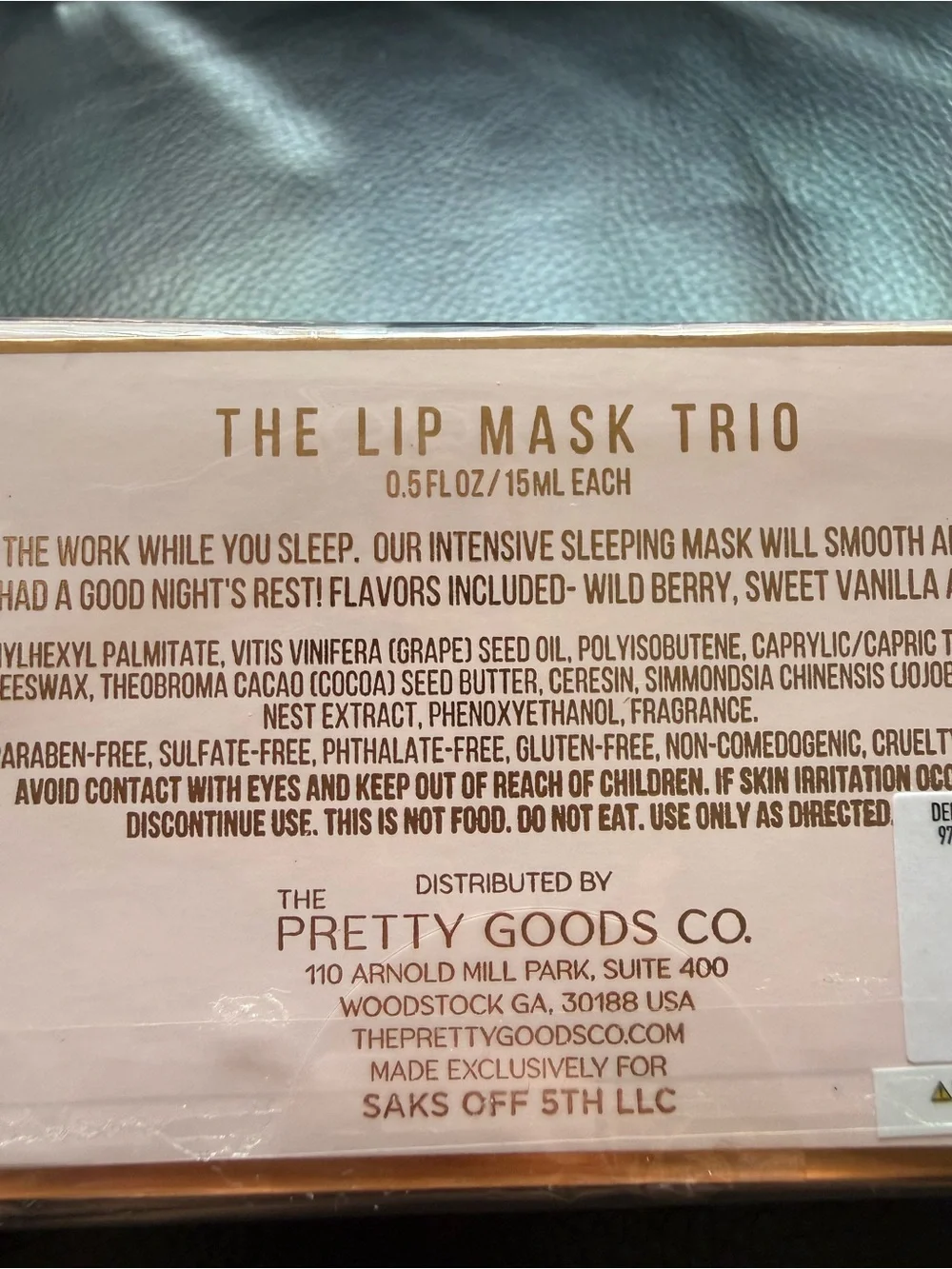 Saks Fifth Avenue Lip Mask Trio in Pink and Rose